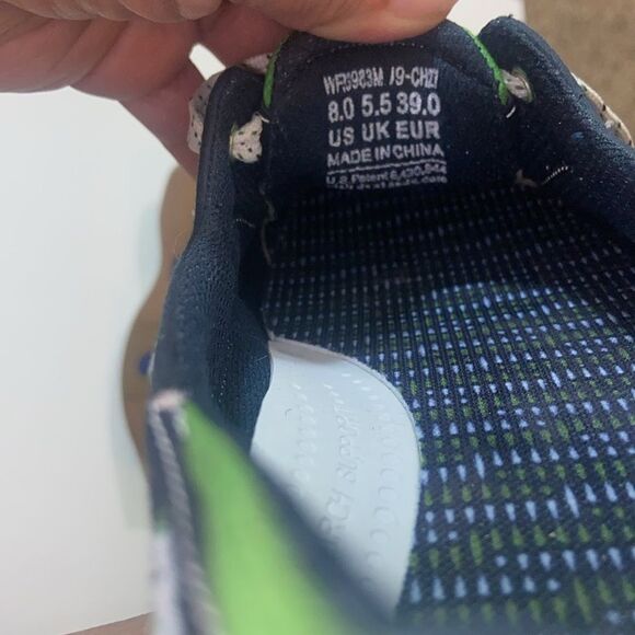 Y2K Keds Madras Navy Sneakers with Green Accents Size 8  5.5 - Picture 7 of 10